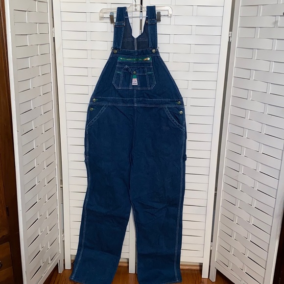 Vintage Lady Liberty denim bib overalls - Picture 1 of 6